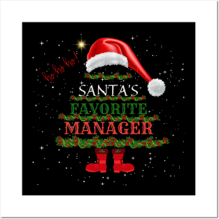 Santa's Favorite Manager Christmas Posters and Art